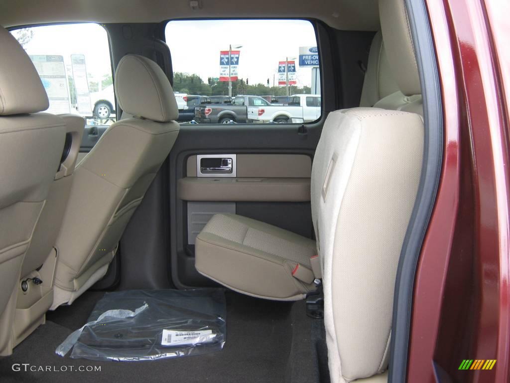 2010 F150 XLT SuperCrew - Royal Red Metallic / Medium Stone photo #4