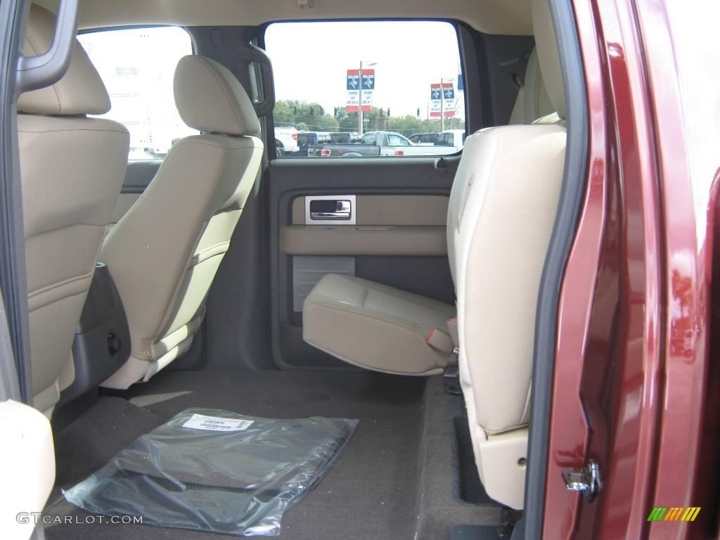 2010 F150 XLT SuperCrew 4x4 - Royal Red Metallic / Sienna Brown Leather/Black photo #4