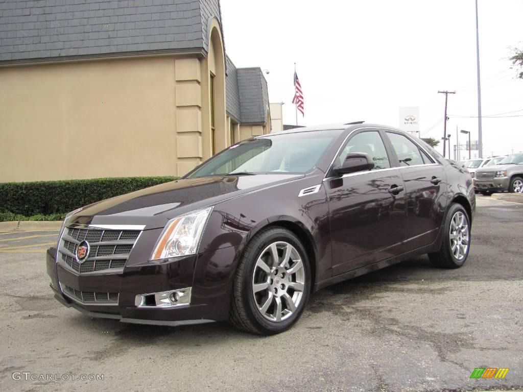 2009 CTS Sedan - Black Cherry / Ebony photo #3