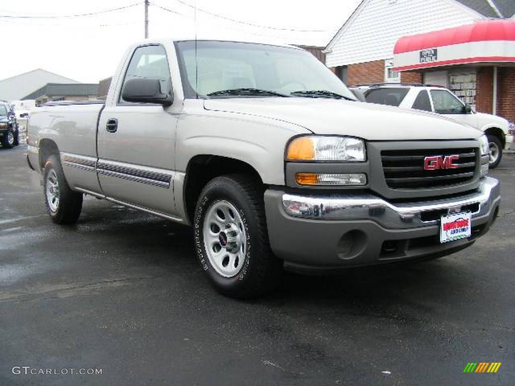 2006 Sierra 1500 Regular Cab - Silver Birch Metallic / Dark Pewter photo #7