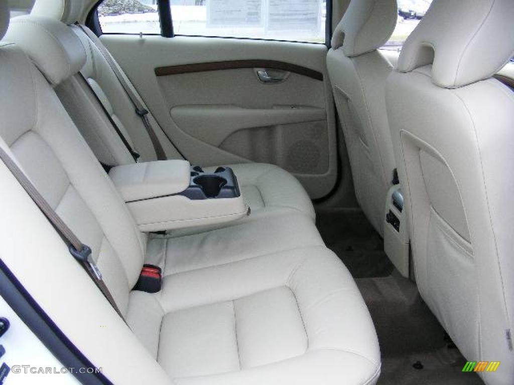 2008 S80 T6 AWD - Ice White / Sandstone Beige photo #12