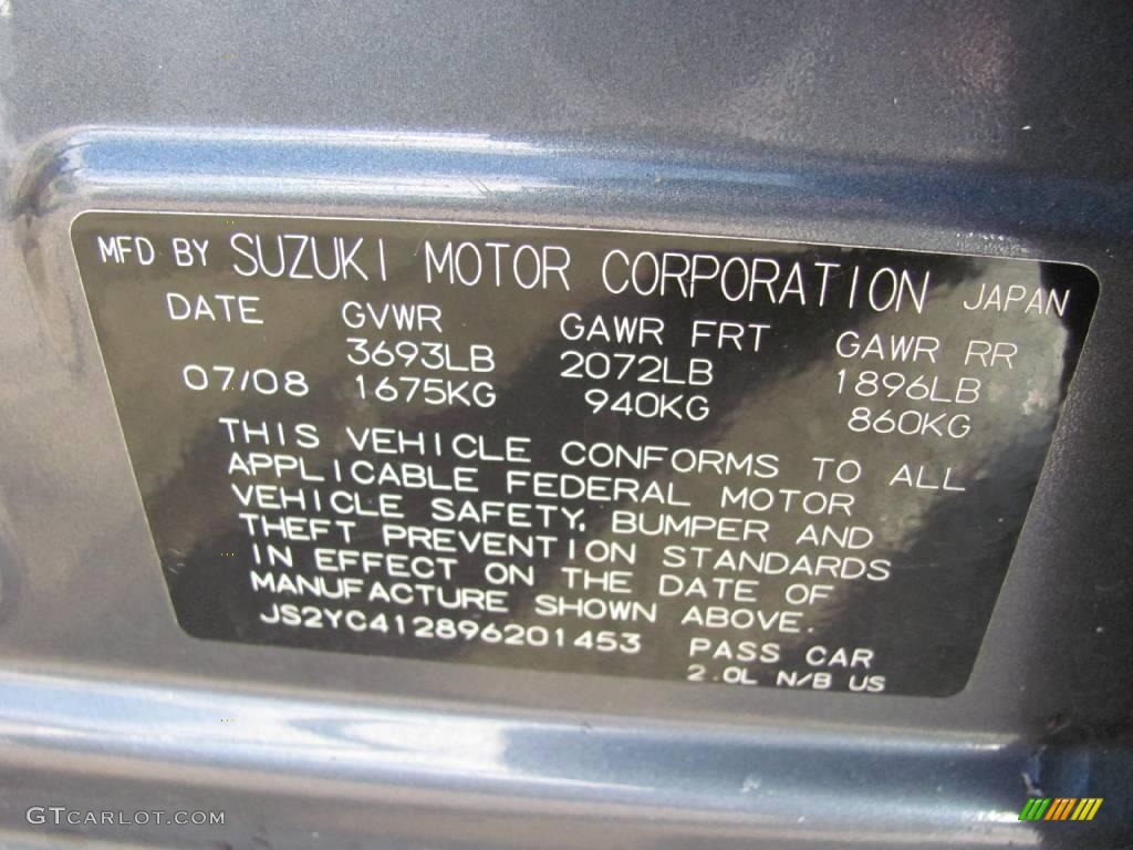 2009 SX4 Sedan LE AWD - Azure Gray Metallic / Beige photo #14