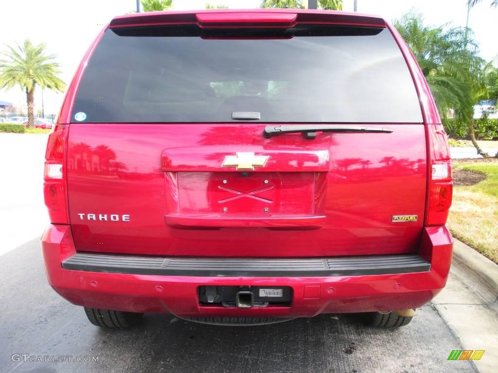 2007 Tahoe LTZ - Sport Red Metallic / Light Cashmere/Ebony photo #7