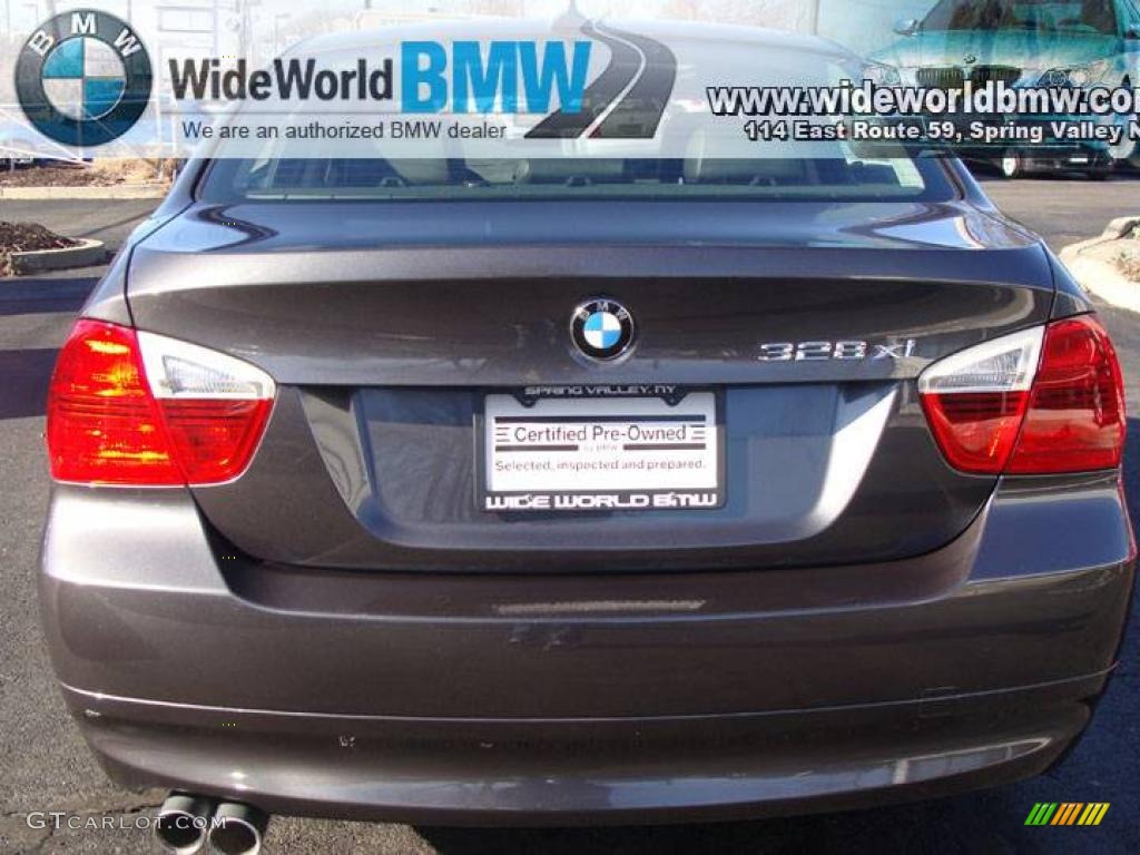 2008 3 Series 328xi Sedan - Sparkling Graphite Metallic / Black photo #5