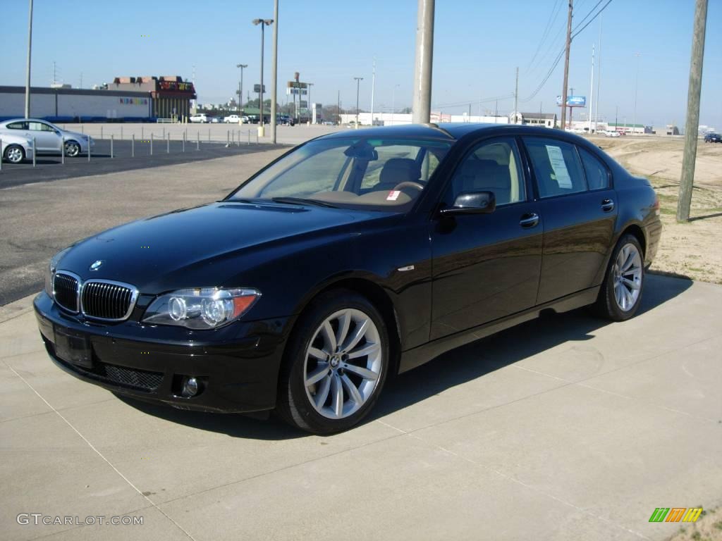 2007 7 Series 750Li Sedan - Black Sapphire Metallic / Black photo #1
