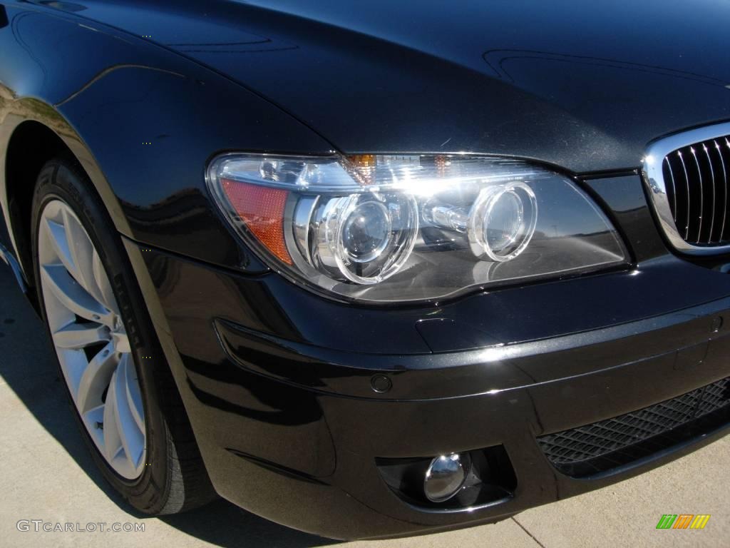 2007 7 Series 750Li Sedan - Black Sapphire Metallic / Black photo #5