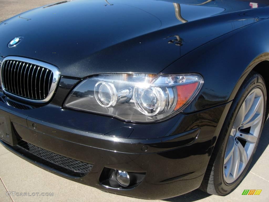 2007 7 Series 750Li Sedan - Black Sapphire Metallic / Black photo #6