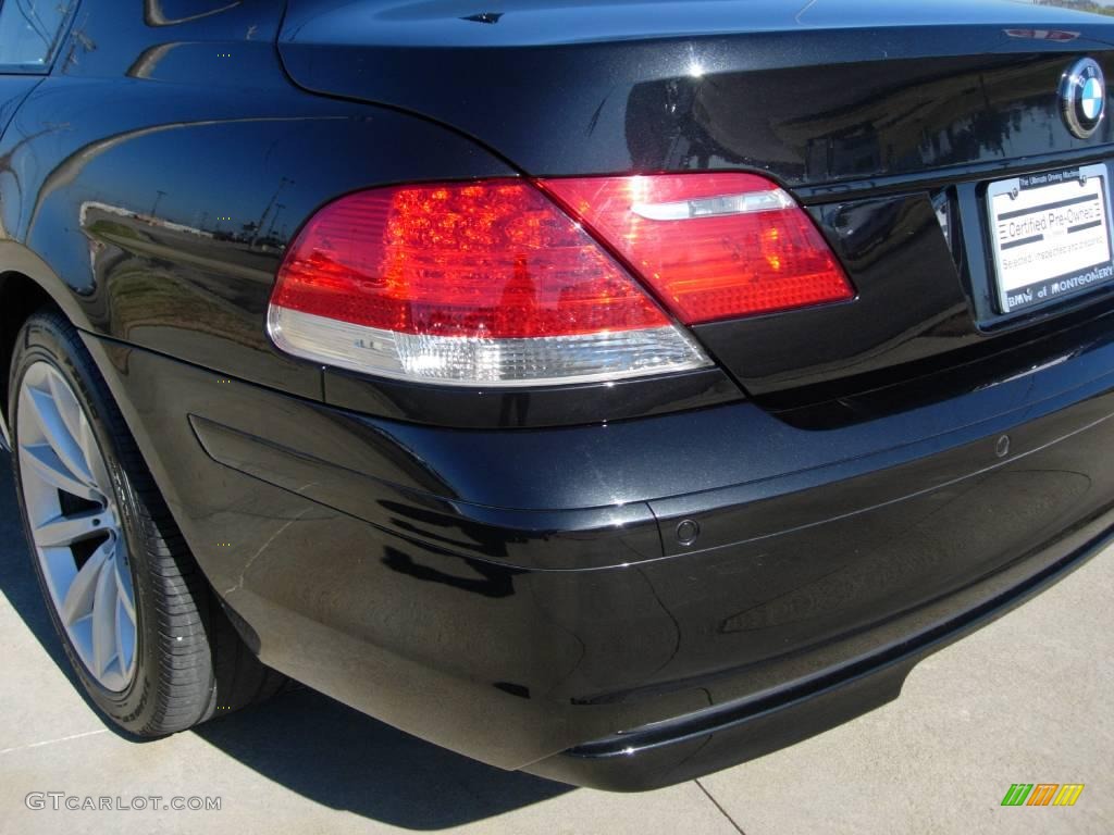 2007 7 Series 750Li Sedan - Black Sapphire Metallic / Black photo #7