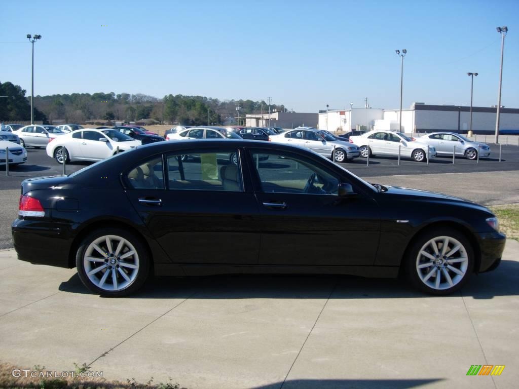 2007 7 Series 750Li Sedan - Black Sapphire Metallic / Black photo #9