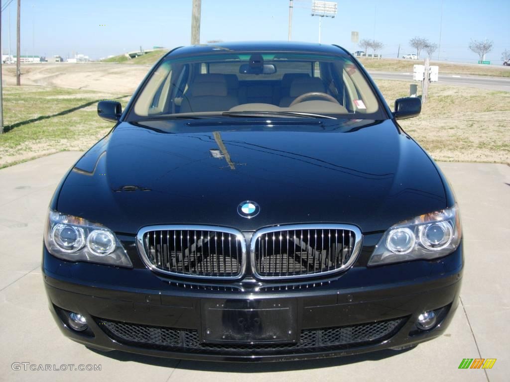 2007 7 Series 750Li Sedan - Black Sapphire Metallic / Black photo #11