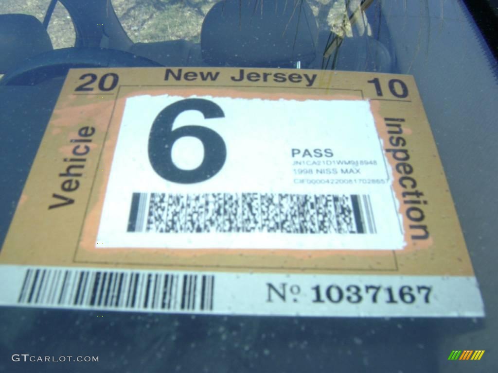 1998 Maxima GLE - Arctic White Pearl Metallic / Beige photo #6