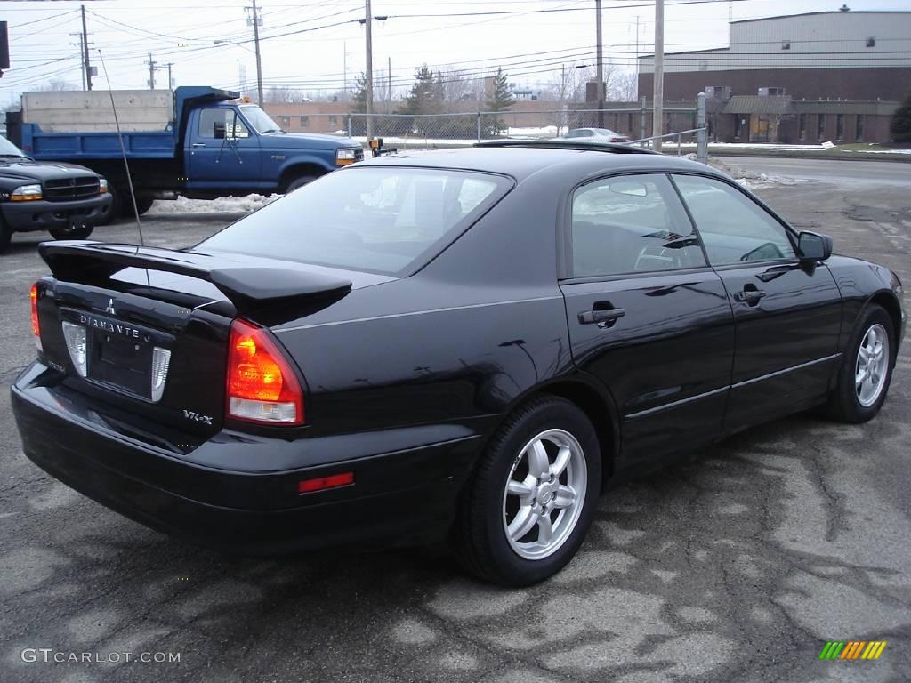 2002 Diamante VR-X - Pendleton Black Pearl / Black/Gray photo #5