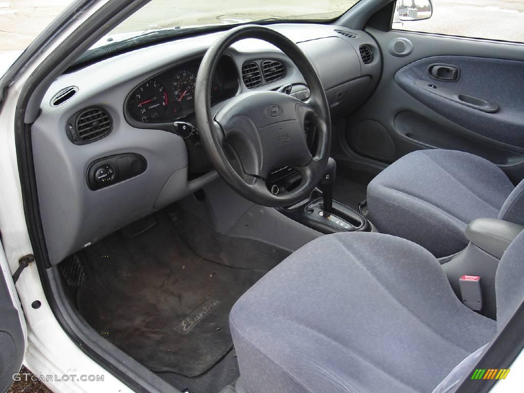 2000 Elantra GLS Sedan - Noble White / Gray photo #22