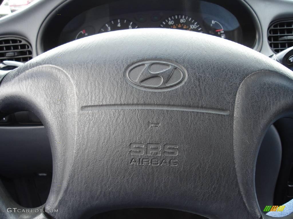 2000 Elantra GLS Sedan - Noble White / Gray photo #25