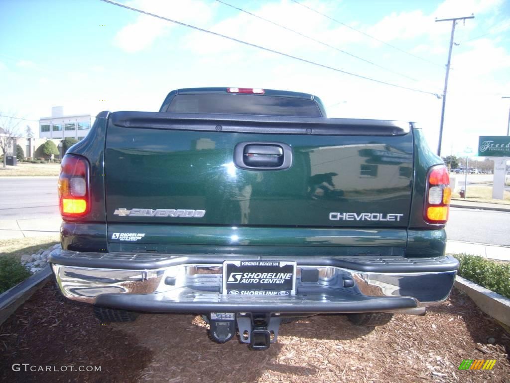 2004 Silverado 1500 LS Extended Cab - Dark Green Metallic / Tan photo #7