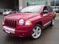 2007 Inferno Red Crystal Pearlcoat Jeep Compass Limited  photo #1