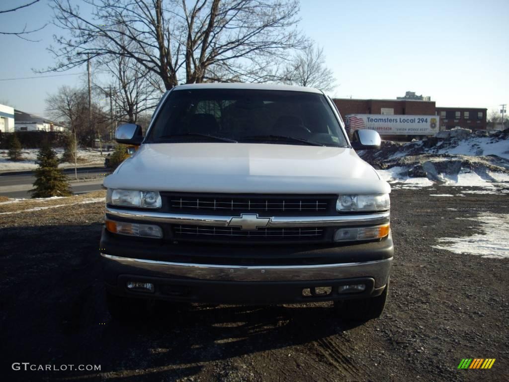 2002 Silverado 1500 LS Extended Cab 4x4 - Summit White / Medium Gray photo #2