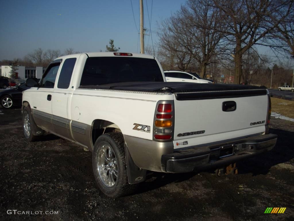 2002 Silverado 1500 LS Extended Cab 4x4 - Summit White / Medium Gray photo #4