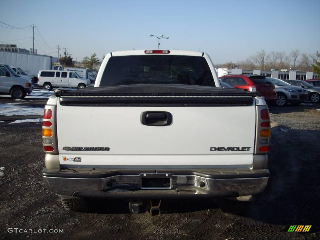 2002 Silverado 1500 LS Extended Cab 4x4 - Summit White / Medium Gray photo #5