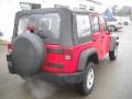 2008 Red Rock Crystal Pearl Jeep Wrangler Unlimited X 4x4  photo #2