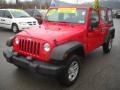 2008 Red Rock Crystal Pearl Jeep Wrangler Unlimited X 4x4  photo #18