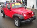 2008 Red Rock Crystal Pearl Jeep Wrangler Unlimited X 4x4  photo #20