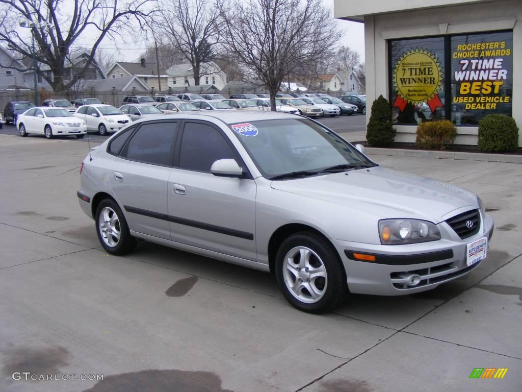 2006 Elantra GT Hatchback - Sterling Silver / Gray photo #2