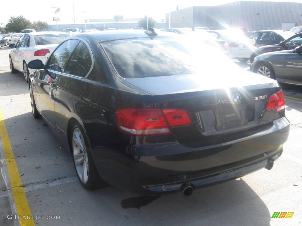 2007 3 Series 335i Coupe - Jet Black / Black photo #3