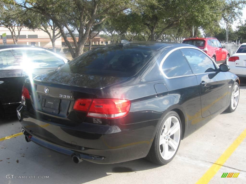 2007 3 Series 335i Coupe - Jet Black / Black photo #4