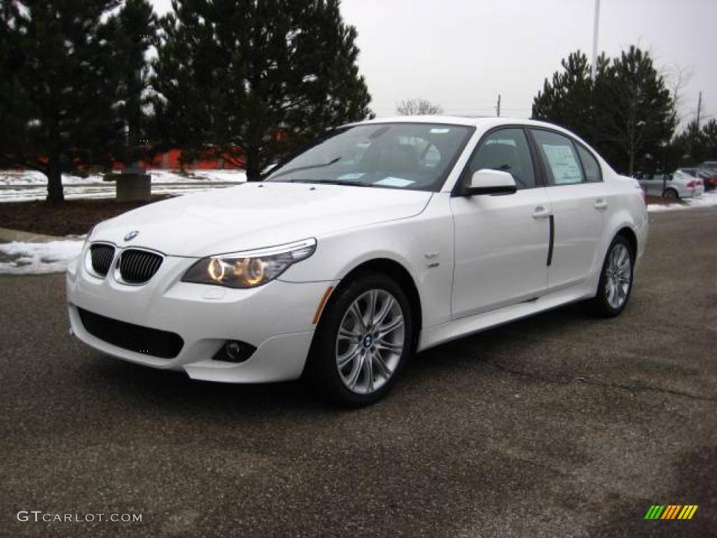 2010 5 Series 528i xDrive Sedan - Alpine White / Black Dakota Leather photo #1