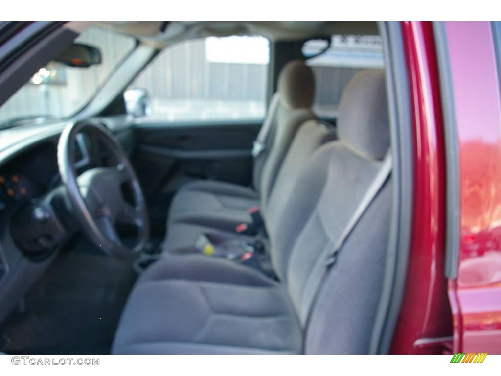 2005 Silverado 1500 LS Crew Cab - Victory Red / Medium Gray photo #3