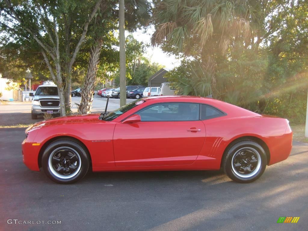2010 Camaro LS Coupe - Victory Red / Black photo #8