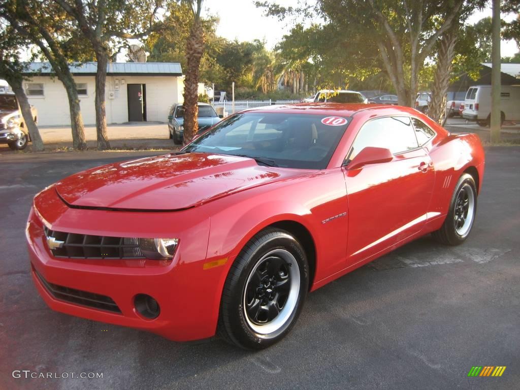 2010 Camaro LS Coupe - Victory Red / Black photo #11