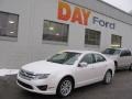 2010 White Platinum Tri-coat Metallic Ford Fusion SEL V6  photo #1