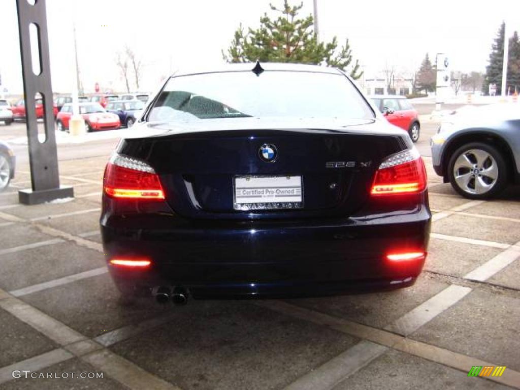 2008 5 Series 528xi Sedan - Monaco Blue Metallic / Black Dakota Leather photo #6