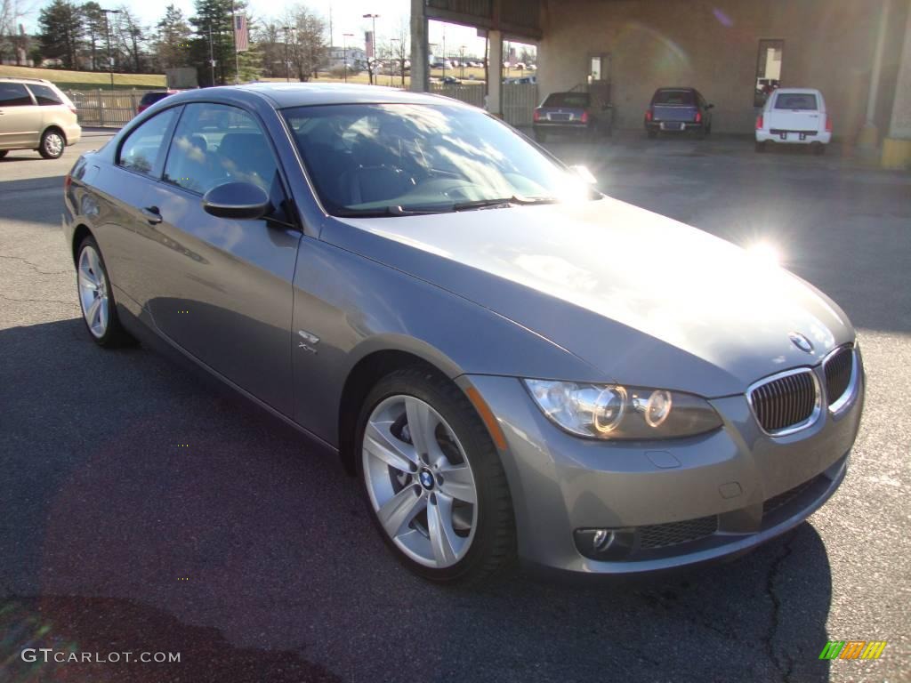 2009 3 Series 335xi Coupe - Space Grey Metallic / Black photo #4