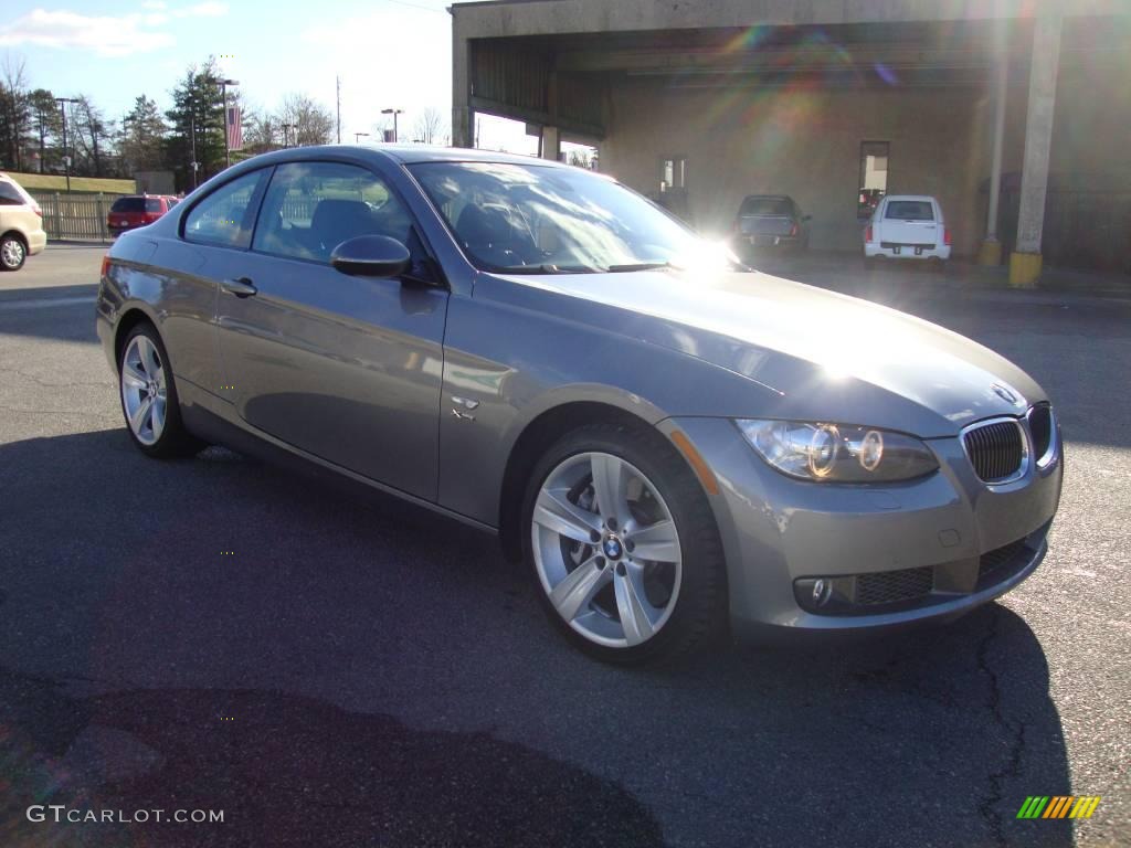 2009 3 Series 335xi Coupe - Space Grey Metallic / Black photo #5