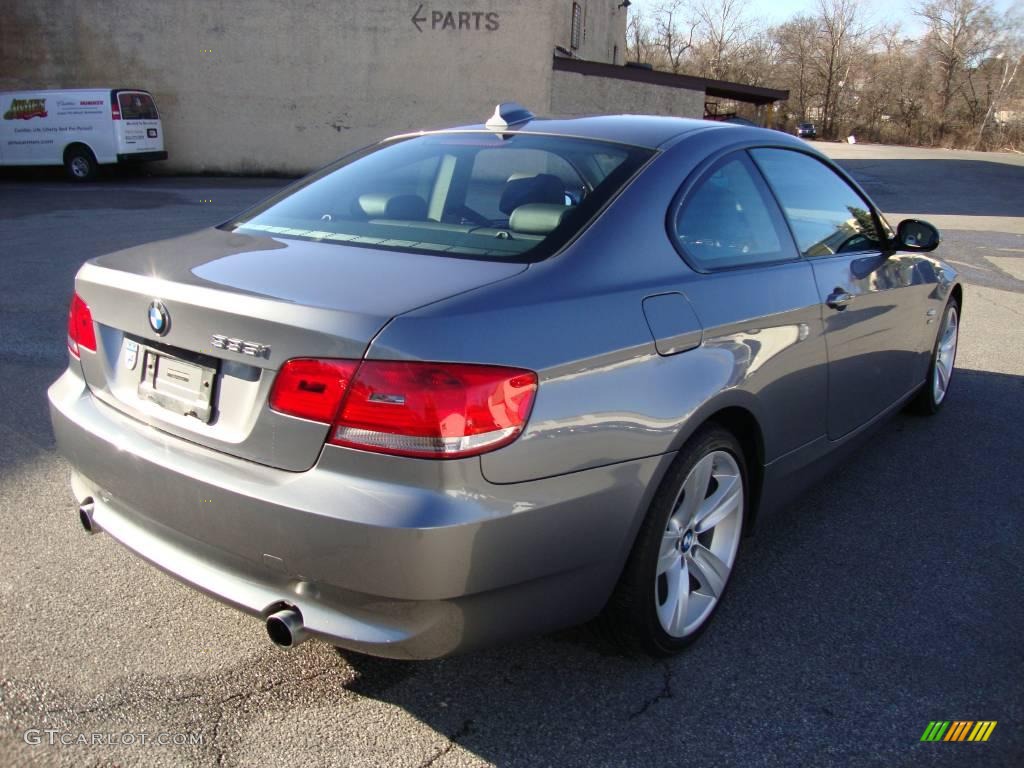2009 3 Series 335xi Coupe - Space Grey Metallic / Black photo #7