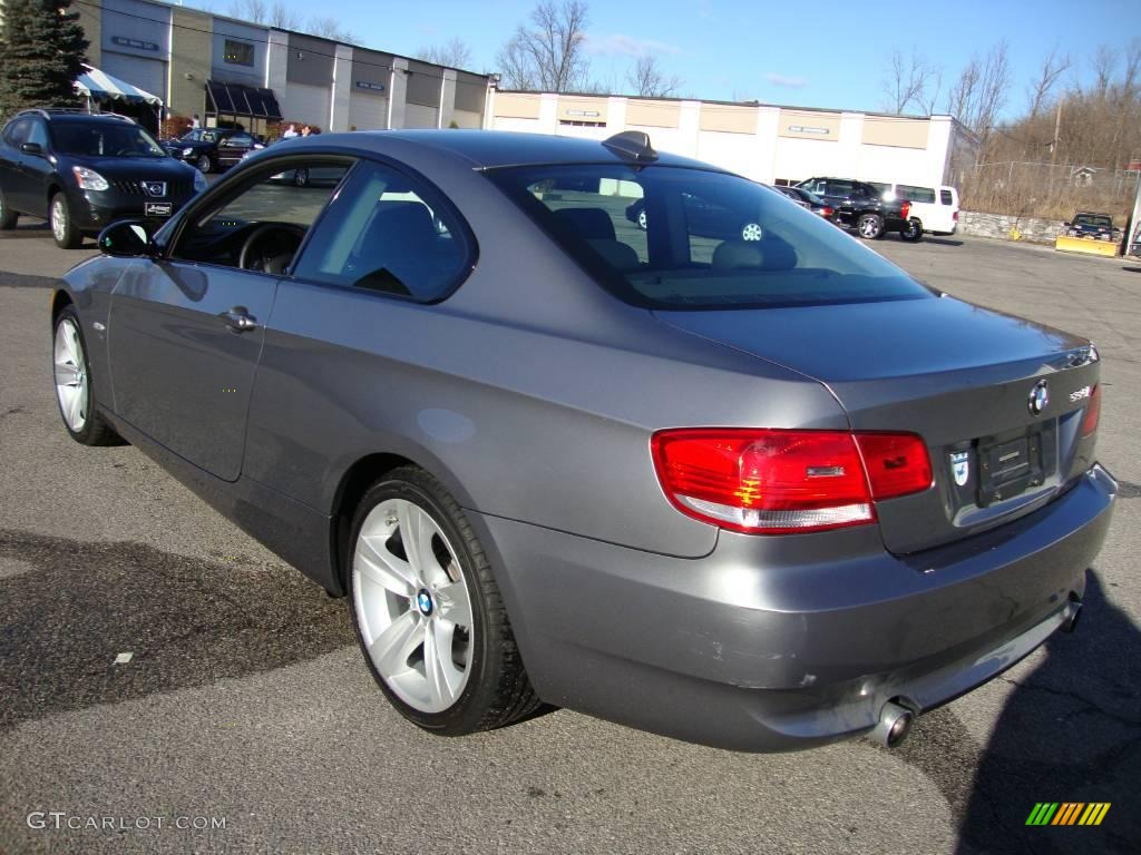 2009 3 Series 335xi Coupe - Space Grey Metallic / Black photo #9