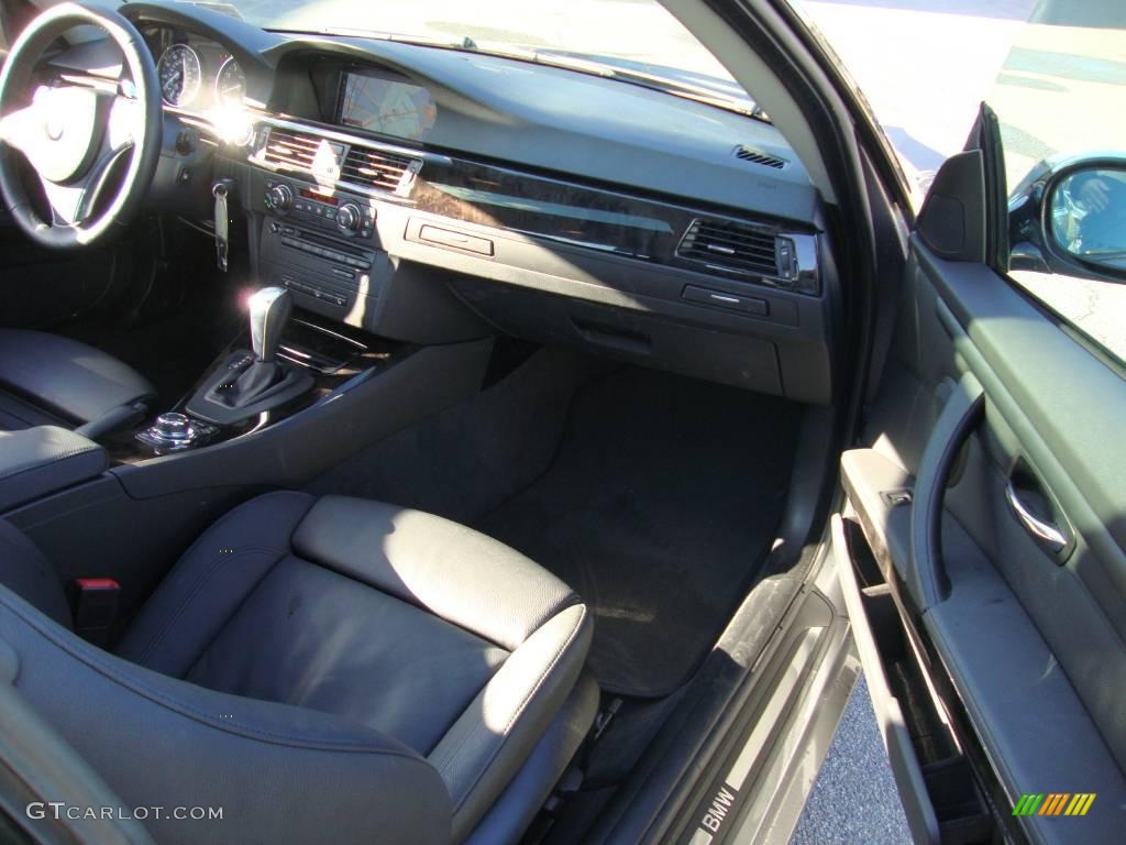 2009 3 Series 335xi Coupe - Space Grey Metallic / Black photo #17