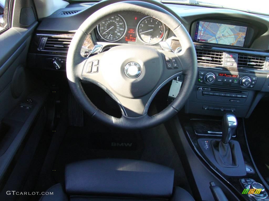 2009 3 Series 335xi Coupe - Space Grey Metallic / Black photo #26