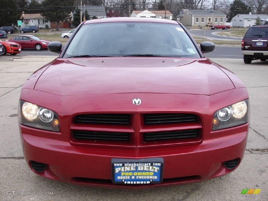 2006 Charger SE - Inferno Red Crystal Pearl / Dark Slate Gray/Light Graystone photo #2
