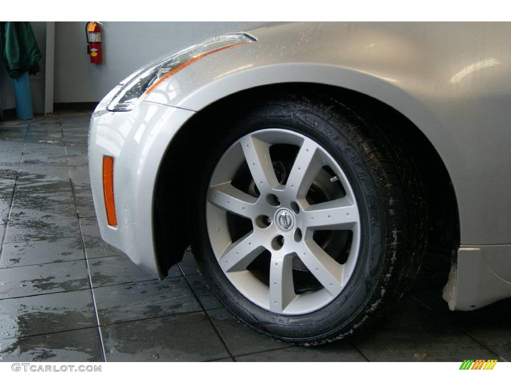 2004 350Z Touring Coupe - Chrome Silver Metallic / Charcoal photo #21