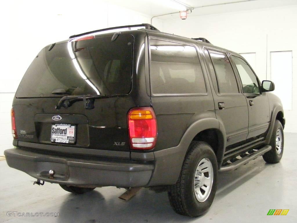 2001 Explorer XLS 4x4 - Black / Dark Graphite photo #4