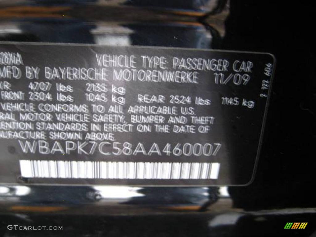 2010 3 Series 328i xDrive Sedan - Black Sapphire Metallic / Black Dakota Leather photo #9