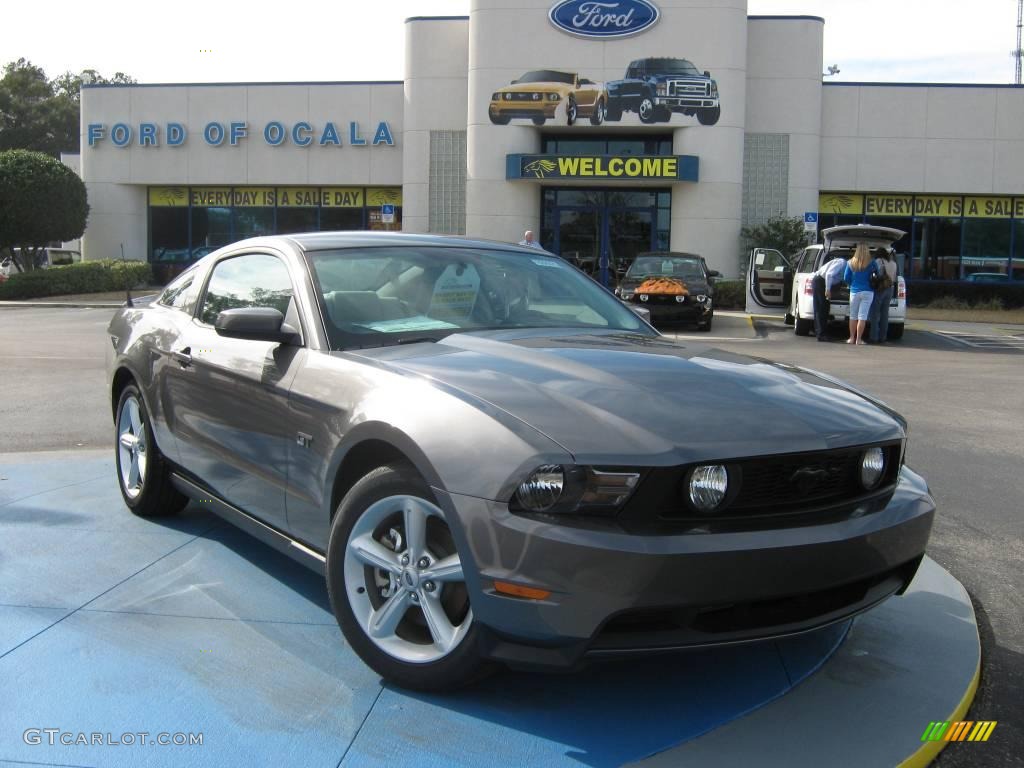 2010 Mustang GT Coupe - Sterling Grey Metallic / Charcoal Black photo #1