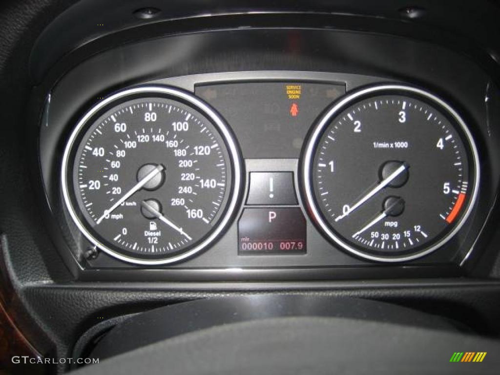 2010 3 Series 335d Sedan - Black Sapphire Metallic / Black Dakota Leather photo #14