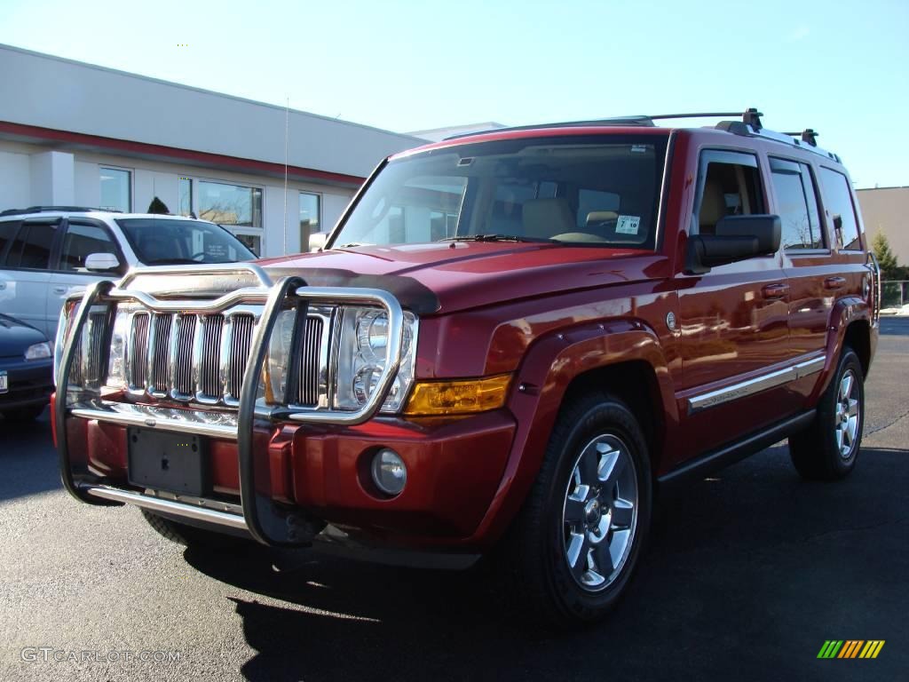 2006 Commander Limited 4x4 - Inferno Red Pearl / Dark Khaki/Light Graystone photo #1