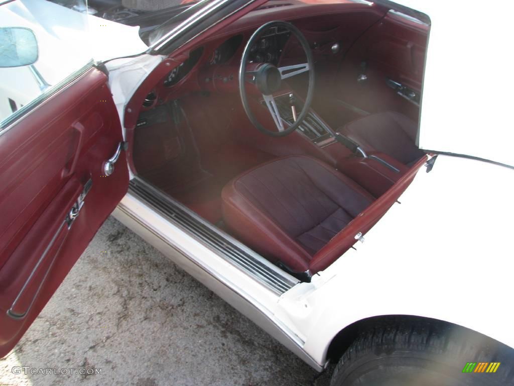 1968 Corvette Convertible - Polar White / Red photo #5