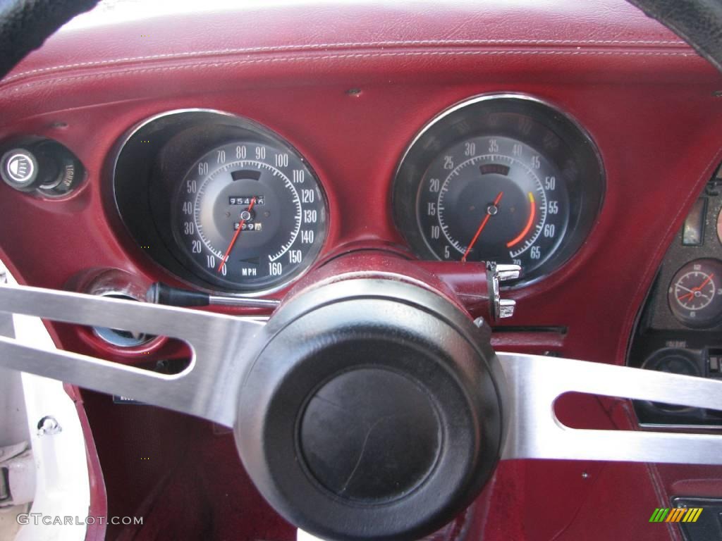 1968 Corvette Convertible - Polar White / Red photo #16
